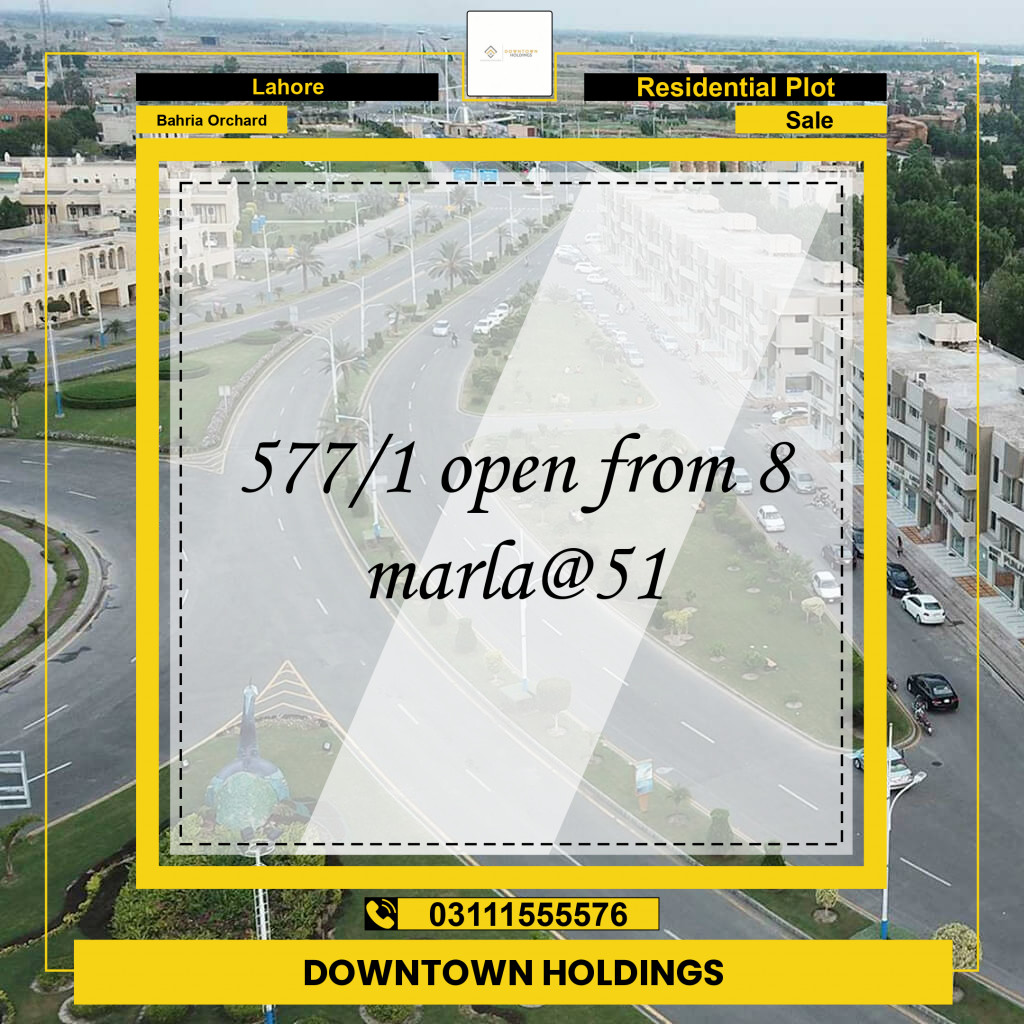 Residential Plot for Sale in Bahria Orchard, Lahore - (BP-97261)