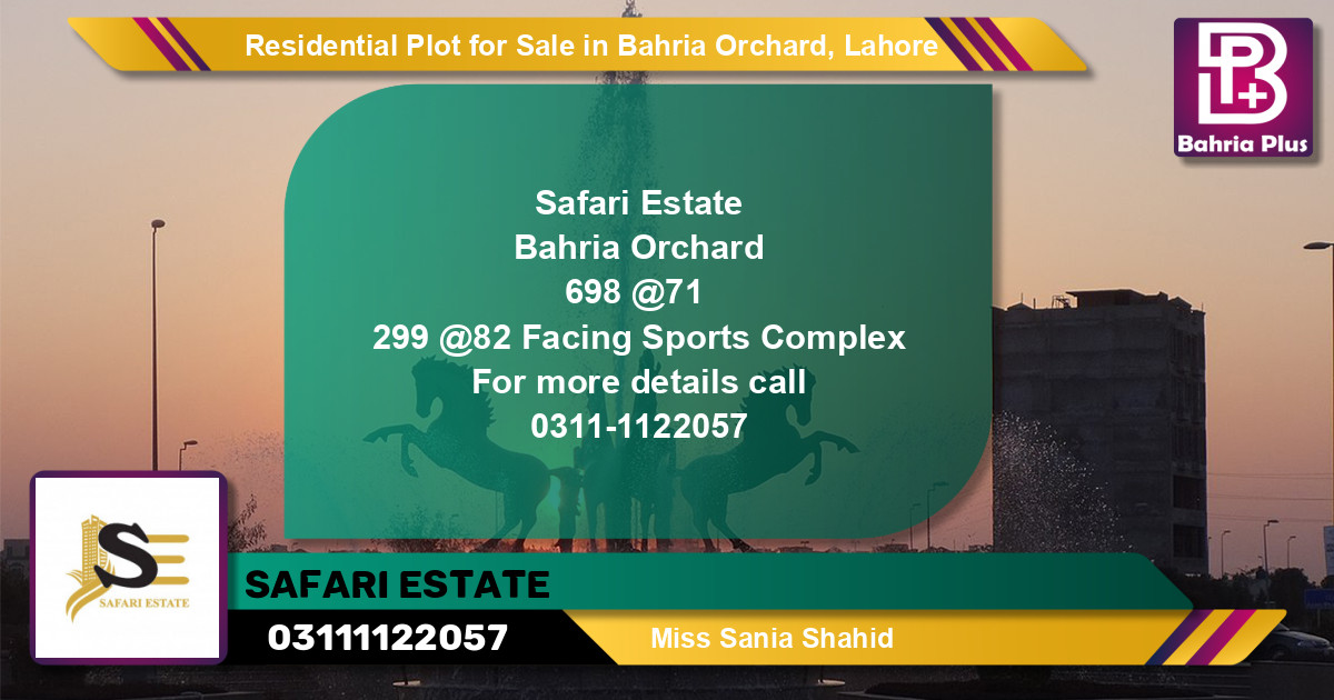 Residential Plot for Sale in Bahria Orchard, Lahore - (BP-97336)