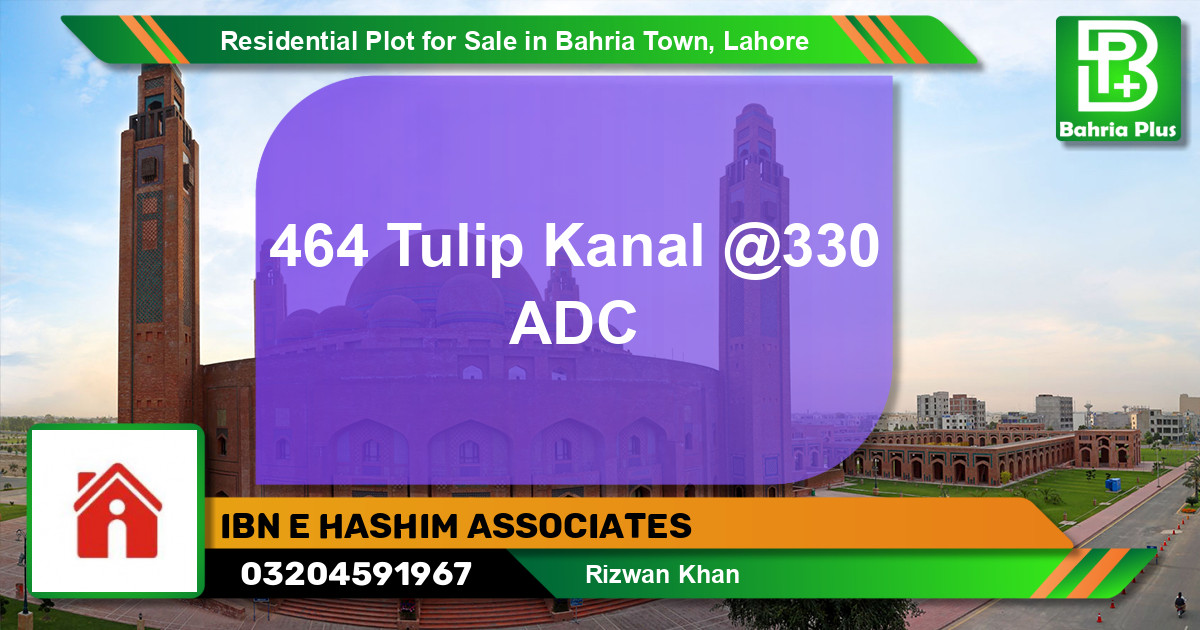 Residential Plot for Sale in Bahria Town, Lahore - (BP-97368)