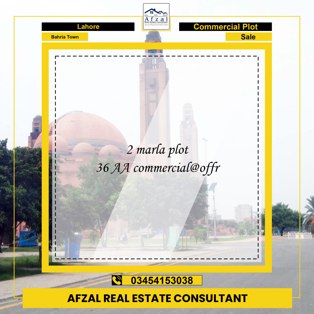 Commercial Plot for Sale in Bahria Town, Lahore - (BP-97371)