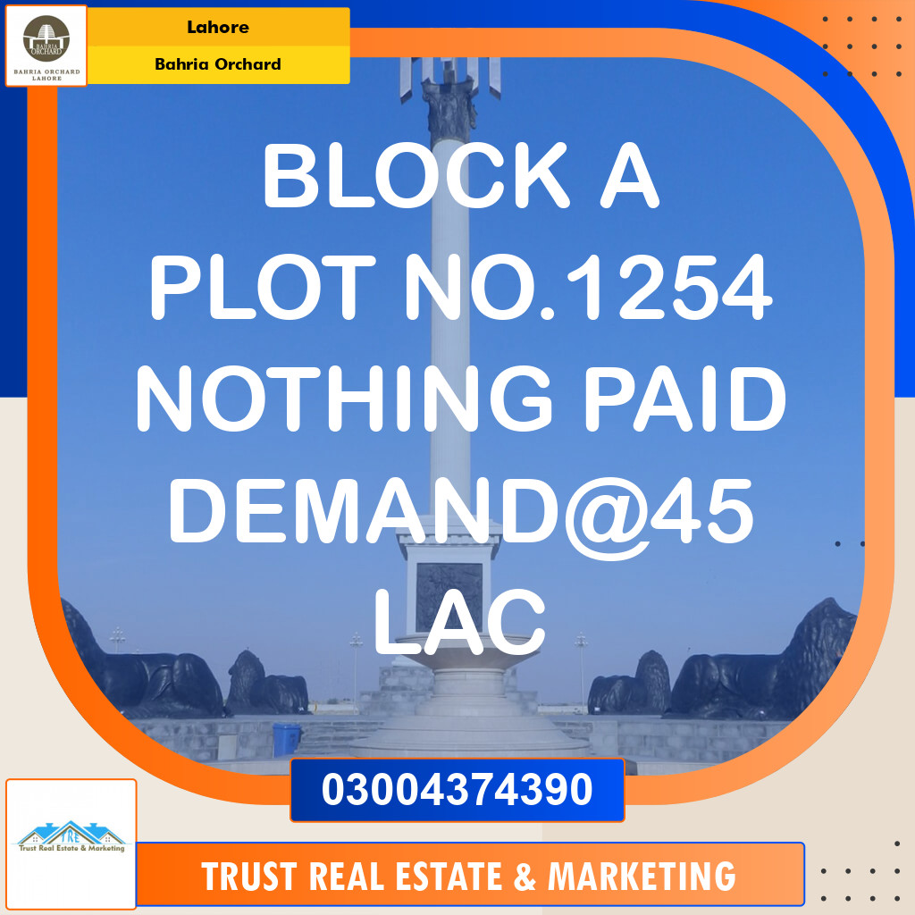Residential Plot for Sale in Bahria Orchard, Lahore - (BP-97405)