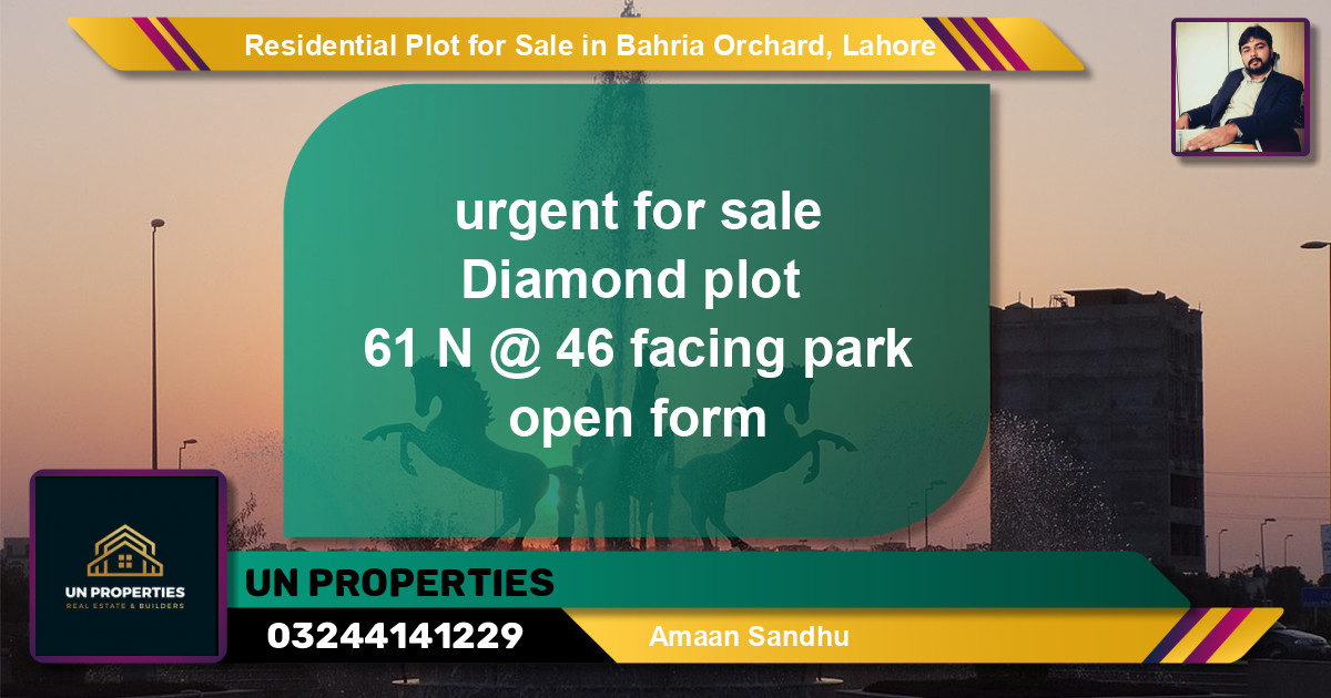 Residential Plot for Sale in Bahria Orchard, Lahore - (BP-97448)
