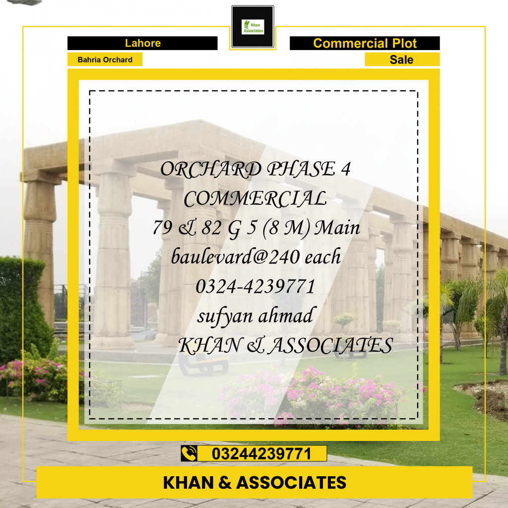 Commercial Plot for Sale in Bahria Orchard, Lahore - (BP-97449)