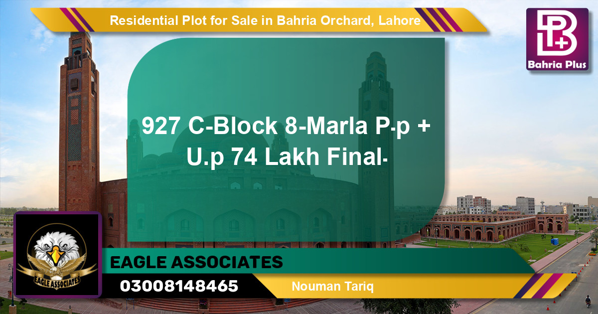 Residential Plot for Sale in Bahria Orchard, Lahore - (BP-97463)