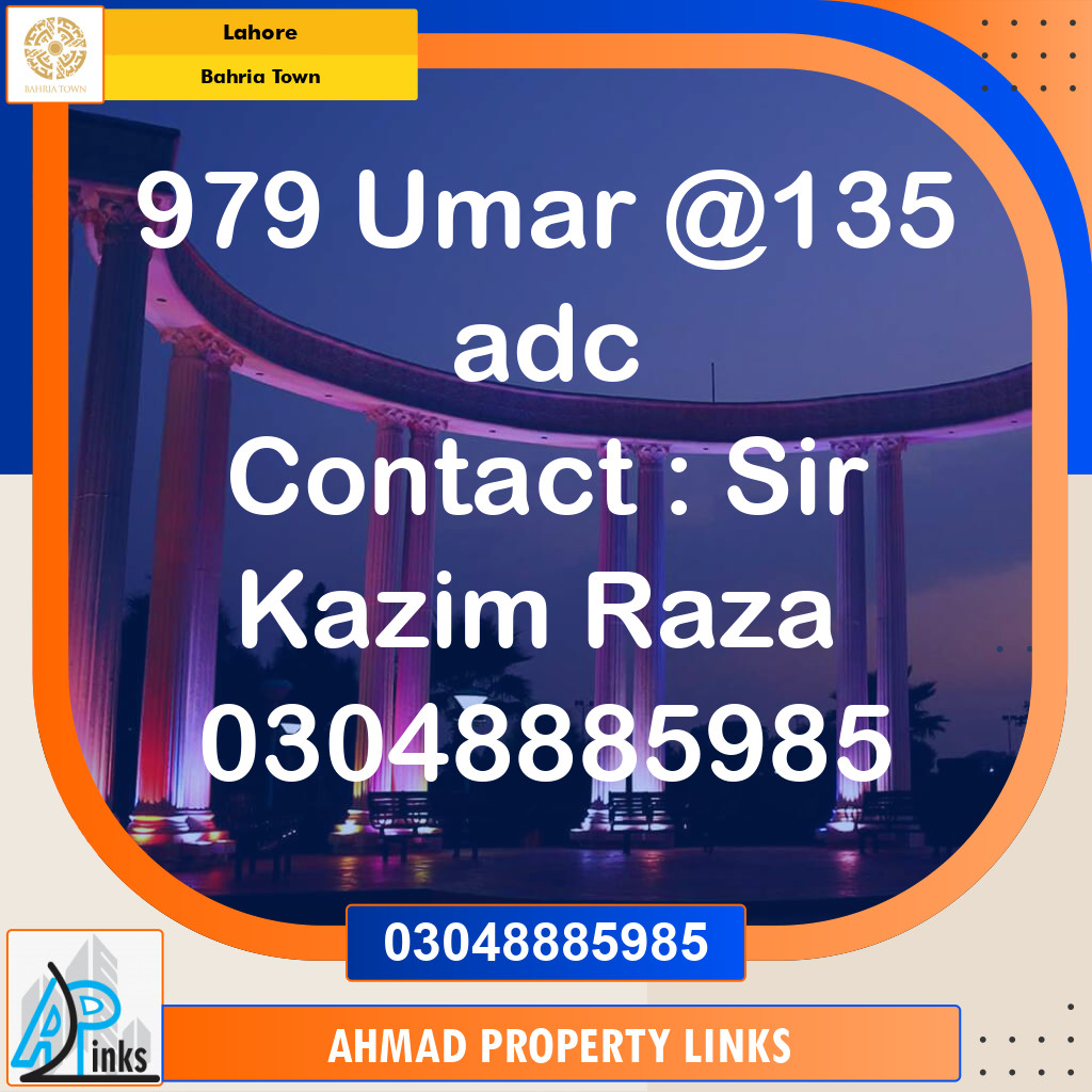 Residential Plot for Sale in Bahria Town, Lahore - (BP-97484)