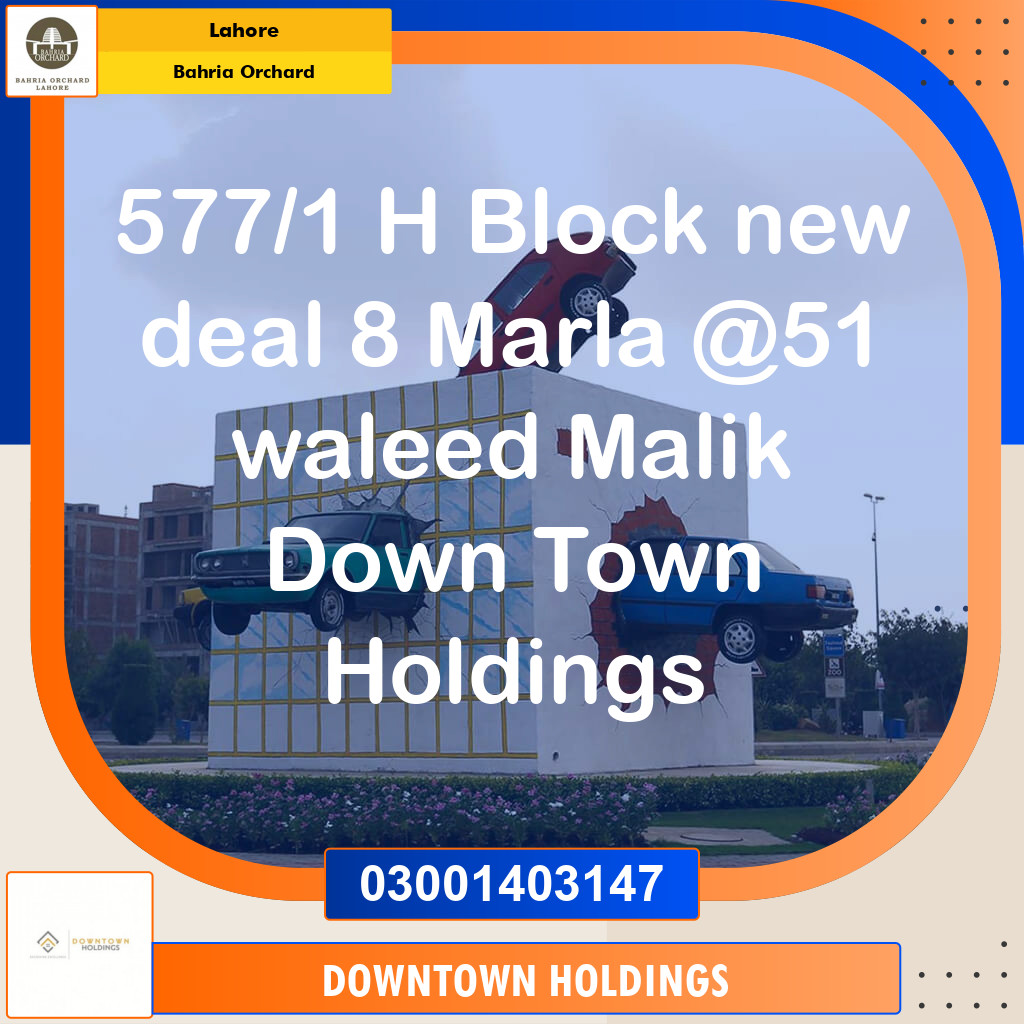 Residential Plot for Sale in Bahria Orchard, Lahore - (BP-97663)