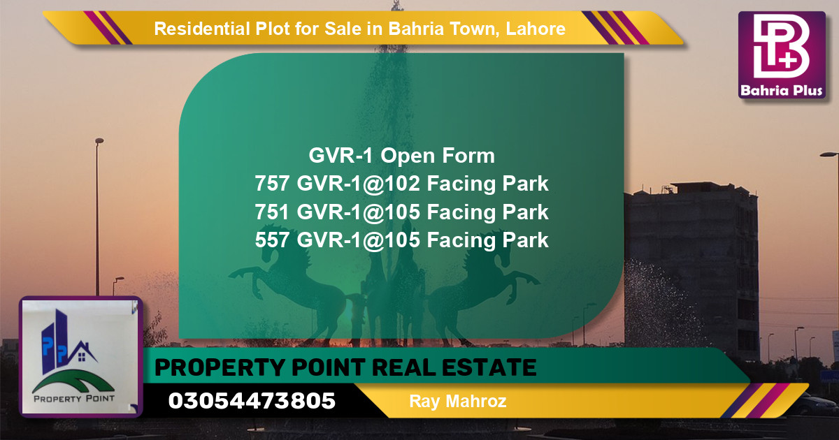 Residential Plot for Sale in Bahria Town, Lahore - (BP-97826)
