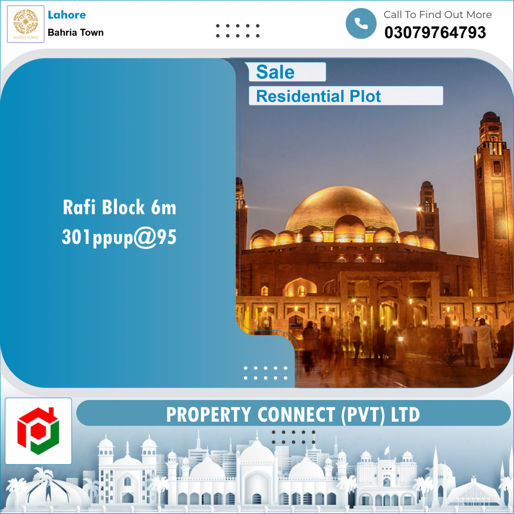 Residential Plot for Sale in Bahria Town, Lahore - (BP-97827)