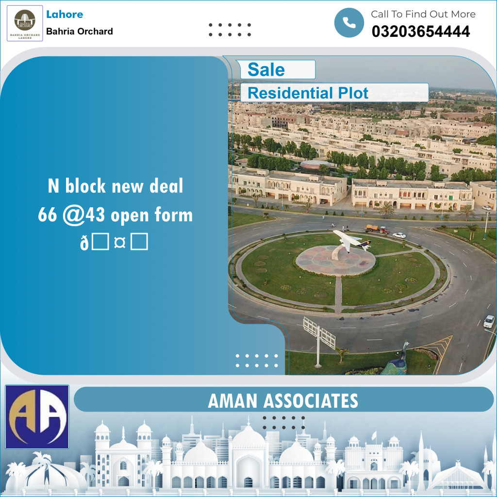 Residential Plot for Sale in Bahria Orchard, Lahore - (BP-97828)