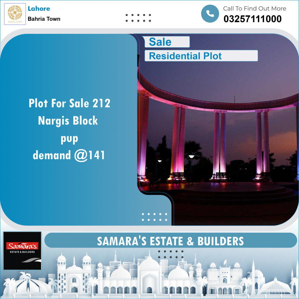 Residential Plot for Sale in Bahria Town, Lahore - (BP-97843)