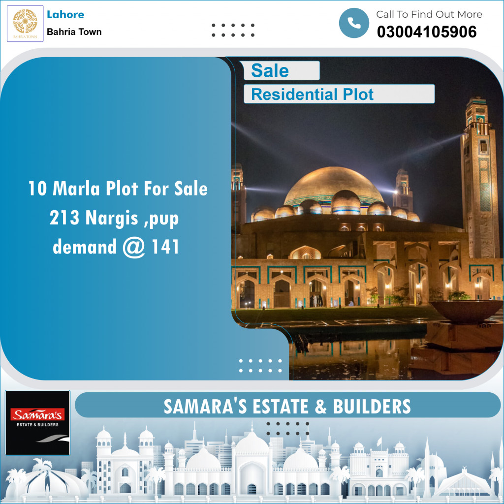 Residential Plot for Sale in Bahria Town, Lahore - (BP-97849)
