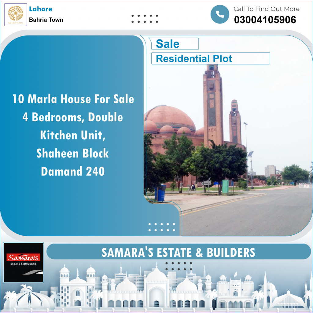 Residential Plot for Sale in Bahria Town, Lahore - (BP-97887)