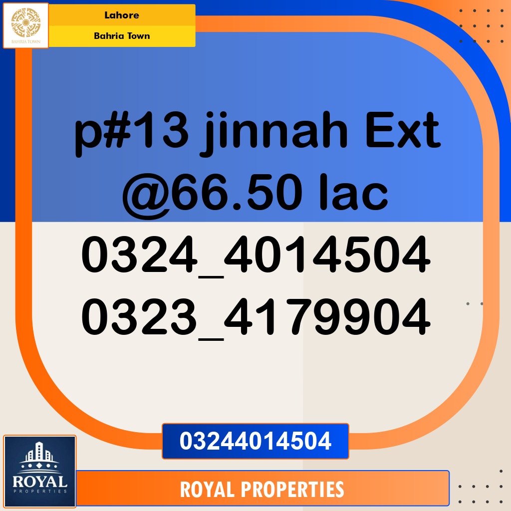 Residential Plot for Sale in Bahria Town, Lahore - (BP-97909)