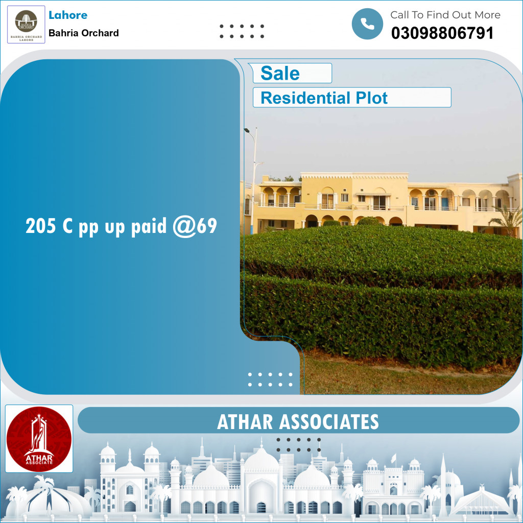 Residential Plot for Sale in Bahria Orchard, Lahore - (BP-97935)