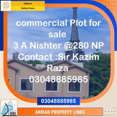 Commercial Plot for Sale in Bahria Town, Lahore - (BP-104277)