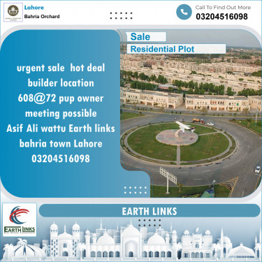 Residential Plot for Sale in Bahria Orchard, Lahore - (BP-104295)