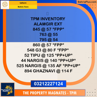 Residential Plot for Sale in Bahria Town, Lahore - (BP-114718)