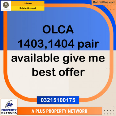 Residential Plot for Sale in Bahria Orchard, Lahore - (BP-116827)