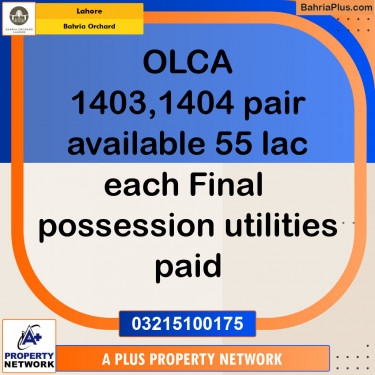 Residential Plot for Sale in Bahria Orchard, Lahore - (BP-116838)