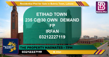 Residential Plot for Sale in Bahria Town, Lahore - (BP-118648)