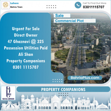 Commercial Plot for Sale in Bahria Town, Lahore - (BP-118659)