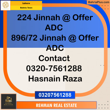 Residential Plot for Sale in Bahria Town, Lahore - (BP-118661)