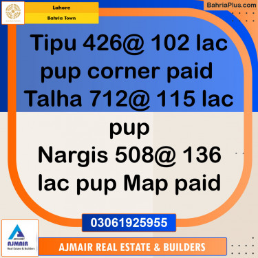 Residential Plot for Sale in Bahria Town, Lahore - (BP-118687)