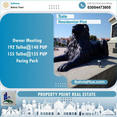 Residential Plot for Sale in Bahria Town, Lahore - (BP-118723)