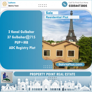 Residential Plot for Sale in Bahria Town, Lahore - (BP-118731)