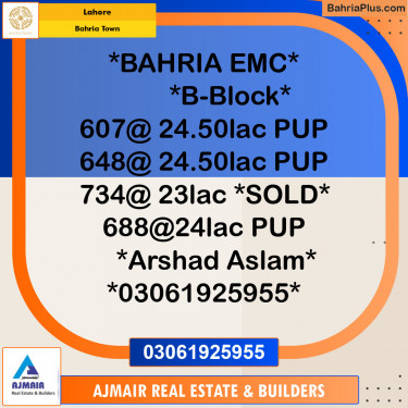 Residential Plot for Sale in Bahria Town, Lahore - (BP-118736)