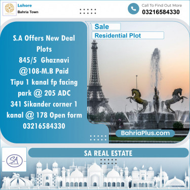 Residential Plot for Sale in Bahria Town, Lahore - (BP-118873)
