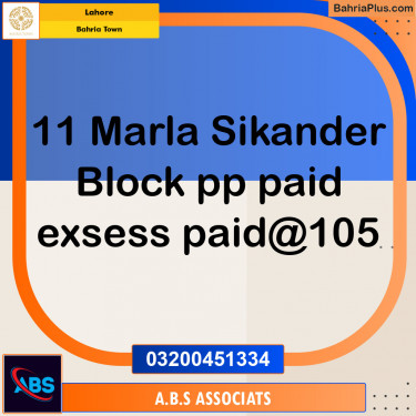 Residential Plot for Sale in Bahria Town, Lahore - (BP-118874)