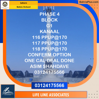 Residential Plot for Sale in Bahria Orchard, Lahore - (BP-119021)