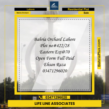 Residential Plot for Sale in Bahria Orchard, Lahore - (BP-119091)