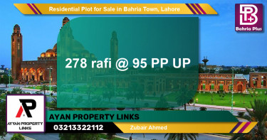 Residential Plot for Sale in Bahria Town, Lahore - (BP-119129)