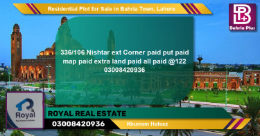 Residential Plot for Sale in Bahria Town, Lahore - (BP-119160)