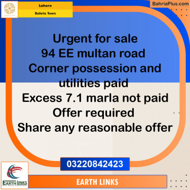 Residential Plot for Sale in Bahria Town, Lahore - (BP-119225)