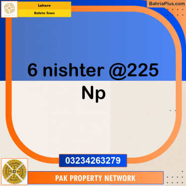 Residential Plot for Sale in Bahria Town, Lahore - (BP-119254)