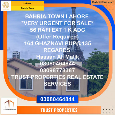 Residential Plot for Sale in Bahria Town, Lahore - (BP-119290)