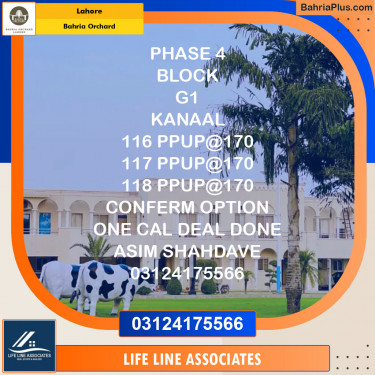 Residential Plot for Sale in Bahria Orchard, Lahore - (BP-119387)