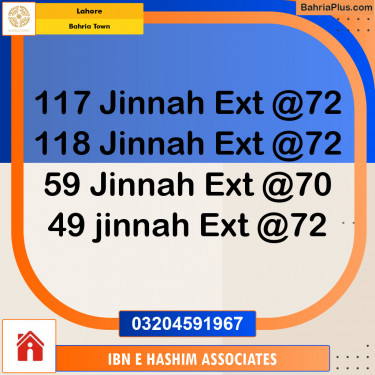 Residential Plot for Sale in Bahria Town, Lahore - (BP-119409)