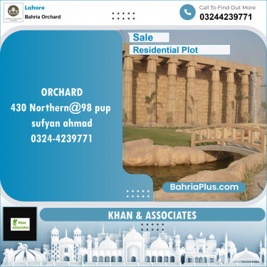 Residential Plot for Sale in Bahria Orchard, Lahore - (BP-119422)