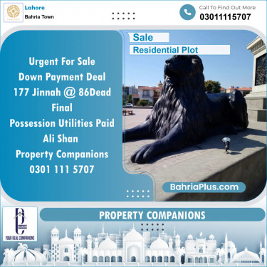 Residential Plot for Sale in Bahria Town, Lahore - (BP-119428)