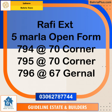 Residential Plot for Sale in Bahria Town, Lahore - (BP-119453)