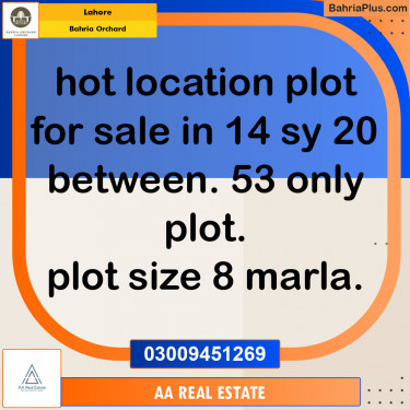 Residential Plot for Sale in Bahria Orchard, Lahore - (BP-119467)