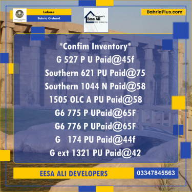 Residential Plot for Sale in Bahria Orchard, Lahore - (BP-119489)