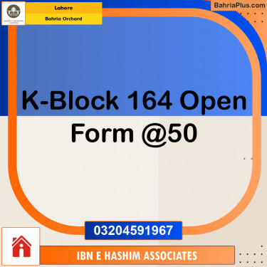 Residential Plot for Sale in Bahria Orchard, Lahore - (BP-119495)