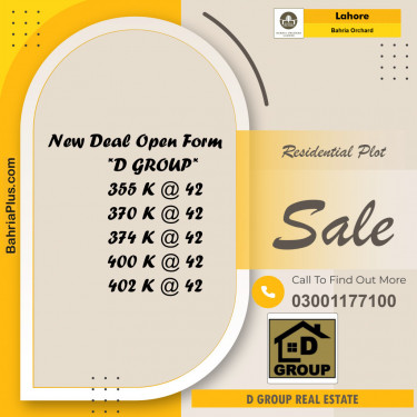 Residential Plot for Sale in Bahria Orchard, Lahore - (BP-119515)