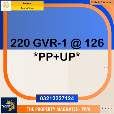 Residential Plot for Sale in Bahria Town, Lahore - (BP-119519)