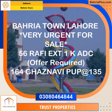 Residential Plot for Sale in Bahria Town, Lahore - (BP-119648)